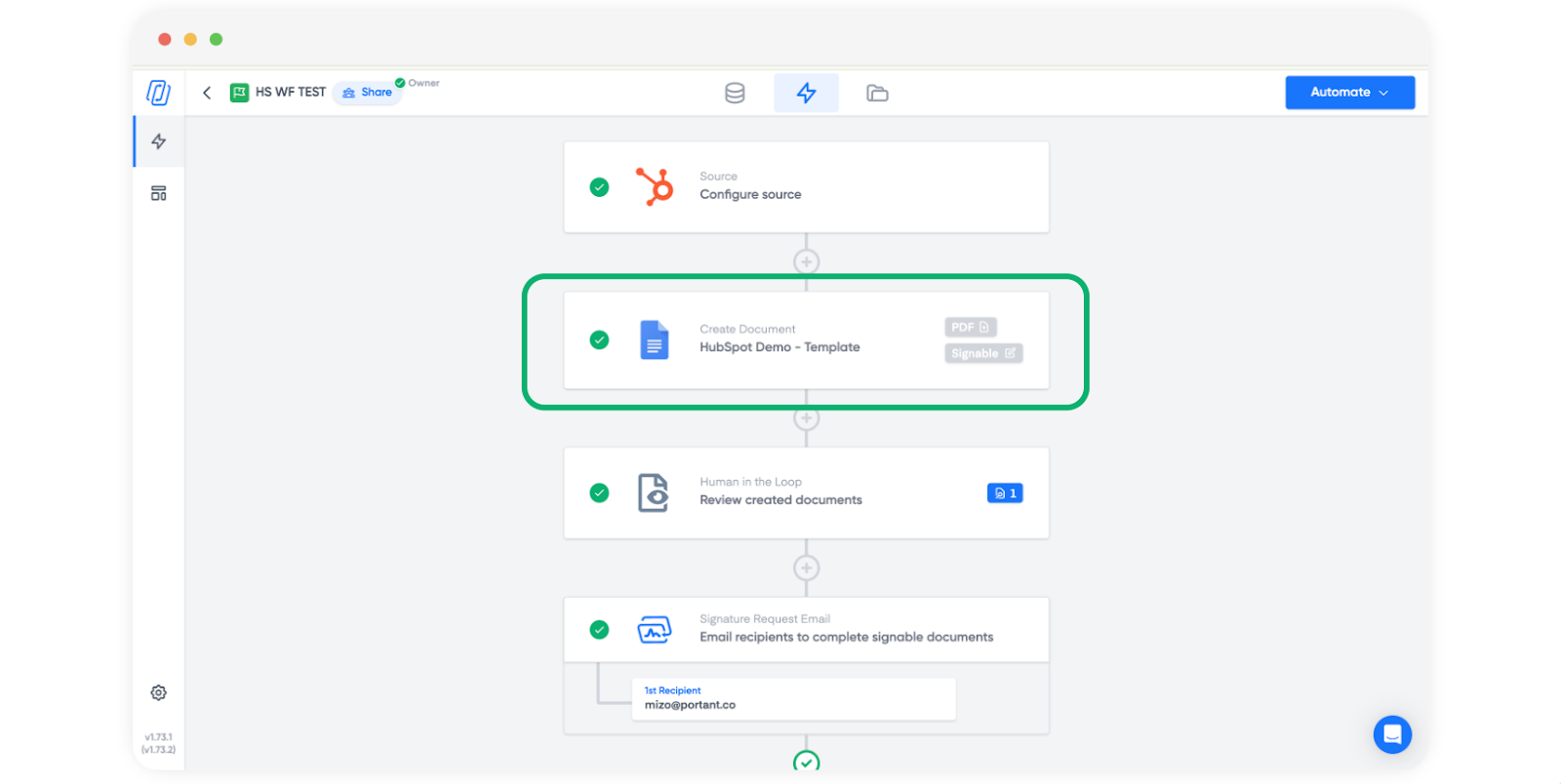 Line item sort order set on a workflow source in Portant