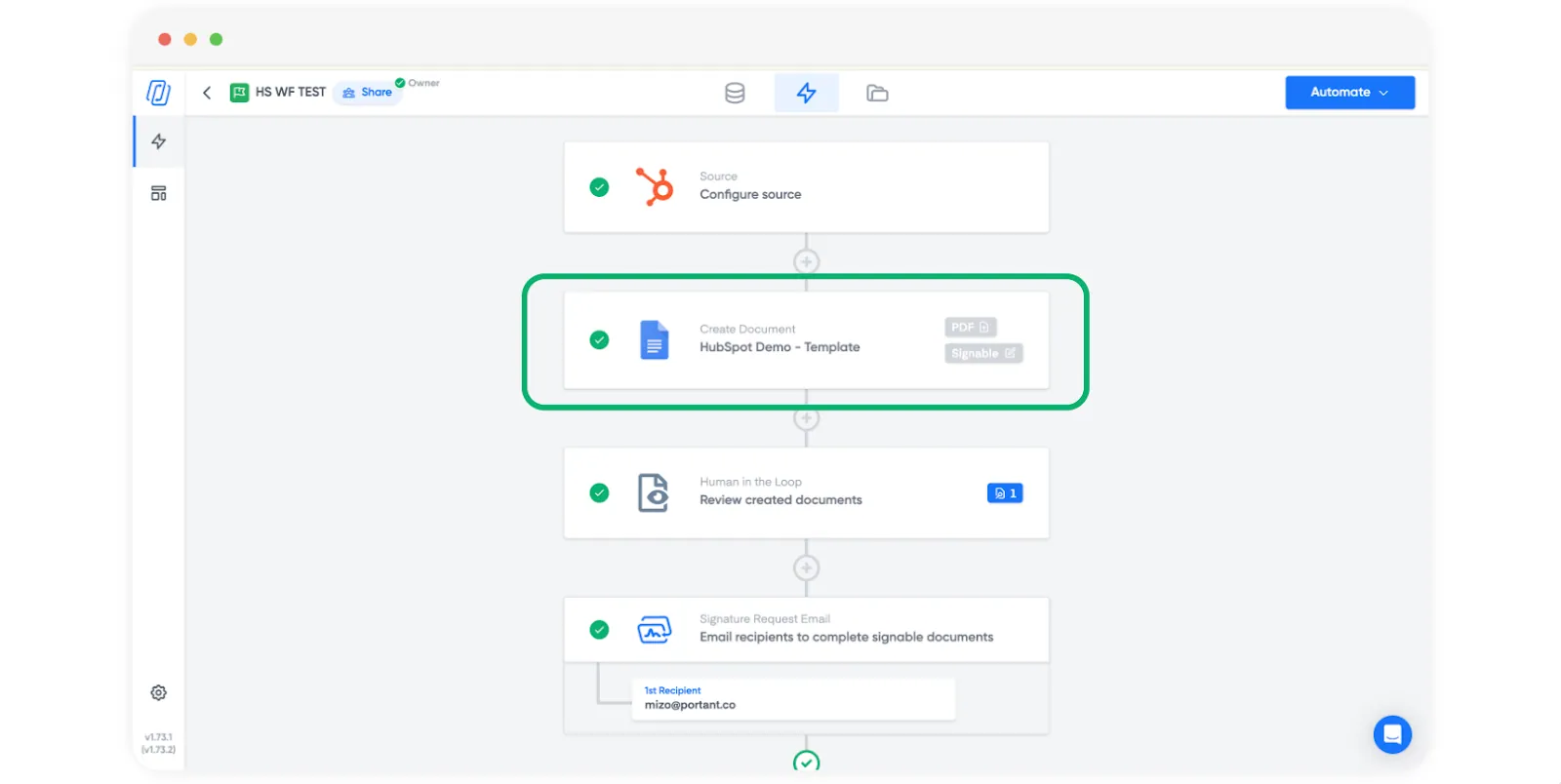 Line item sort order set on a workflow source in Portant