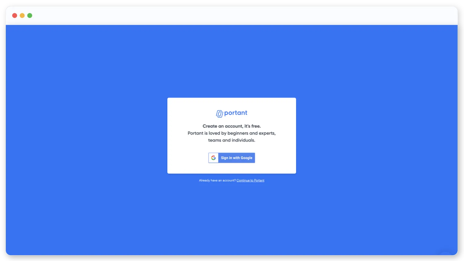 Contract workflow built in Portant with template, tags, and an eSignature step